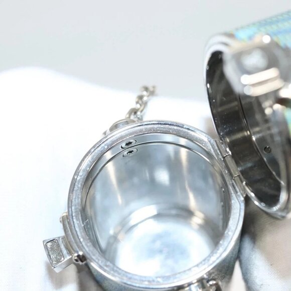 LOUIS VUITTON Monogram LV Pop Chain Lipstick Case Blue MP2536 LV Auth 125431 - Picture 8 of 15